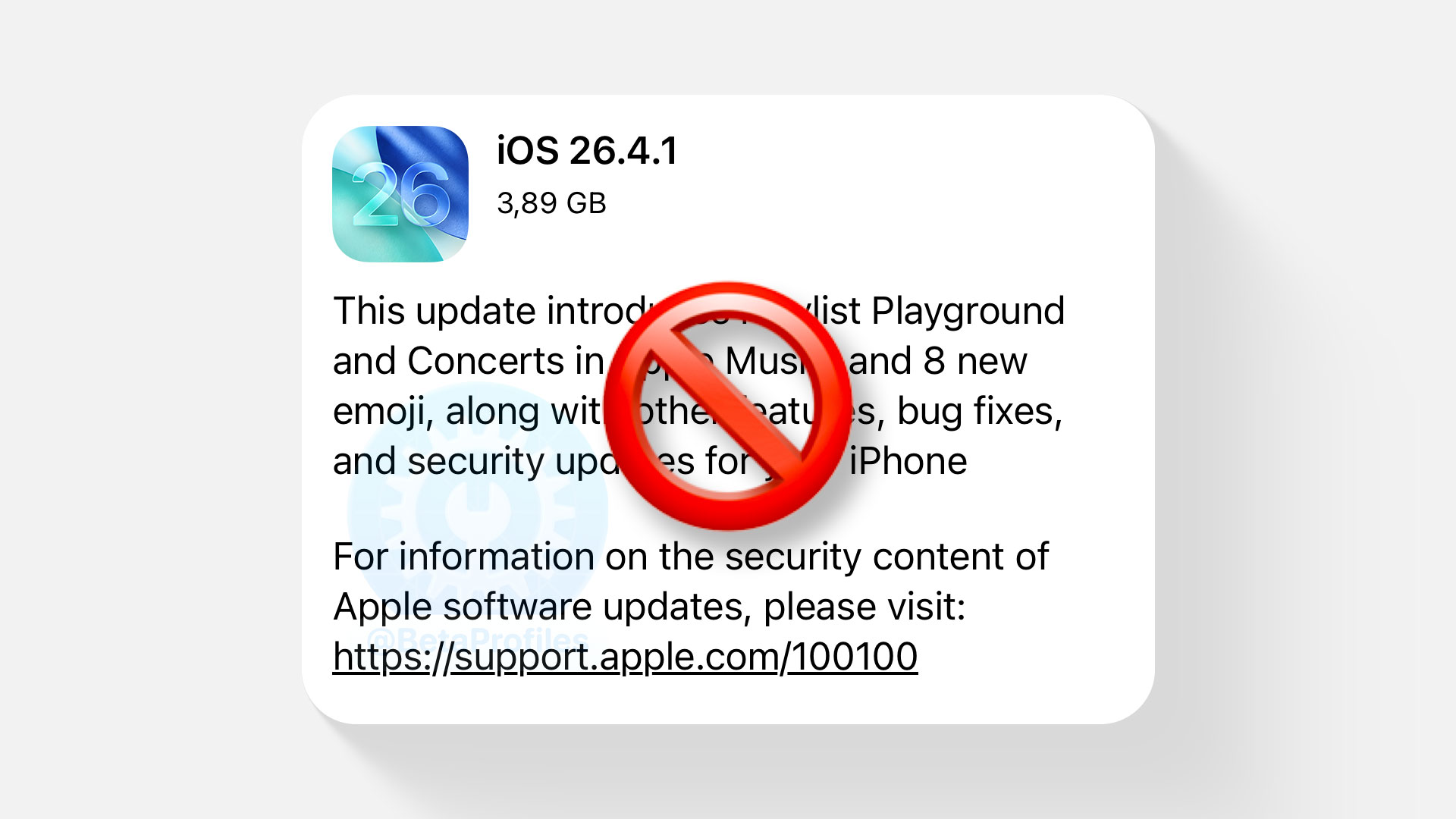 block ios update