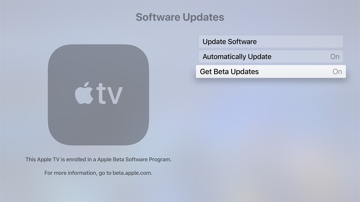 enroll tvos public beta updates